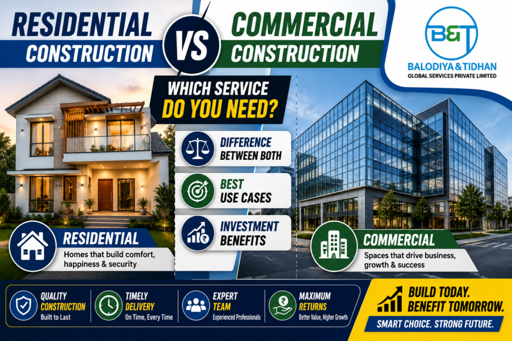 Residential vs Commercial Construction